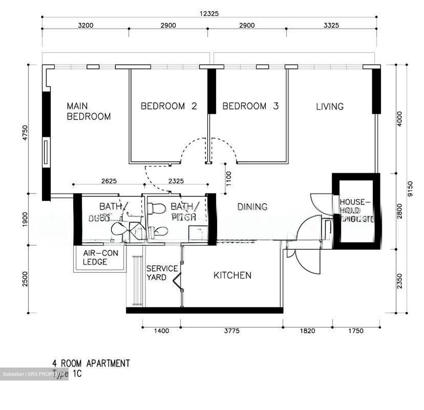 Blk 26B Saint George's Towers (Kallang/Whampoa), HDB 4 Rooms #540583641